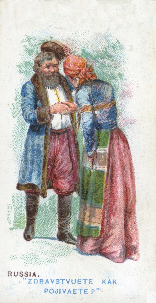 Sædvanlig hilsen i Rusland, 1907 af English School