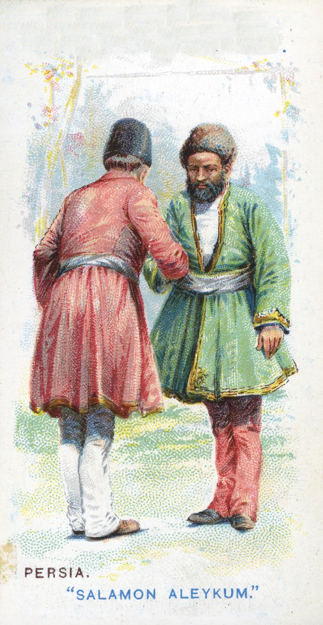 Sædvanlig hilsen i Persien, 1907 af English School