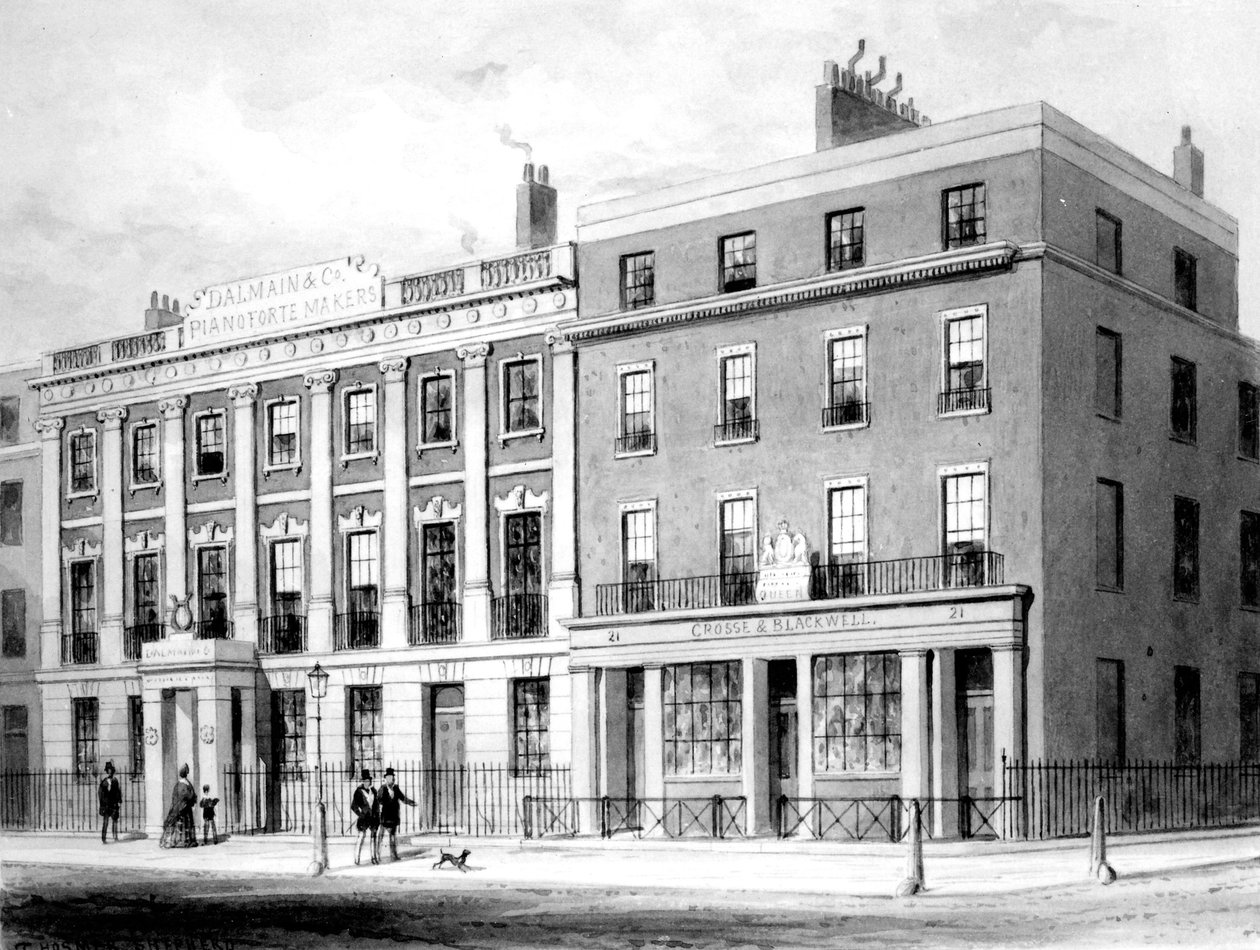DAlemaine & Co. på Soho Square, 1854 af English School