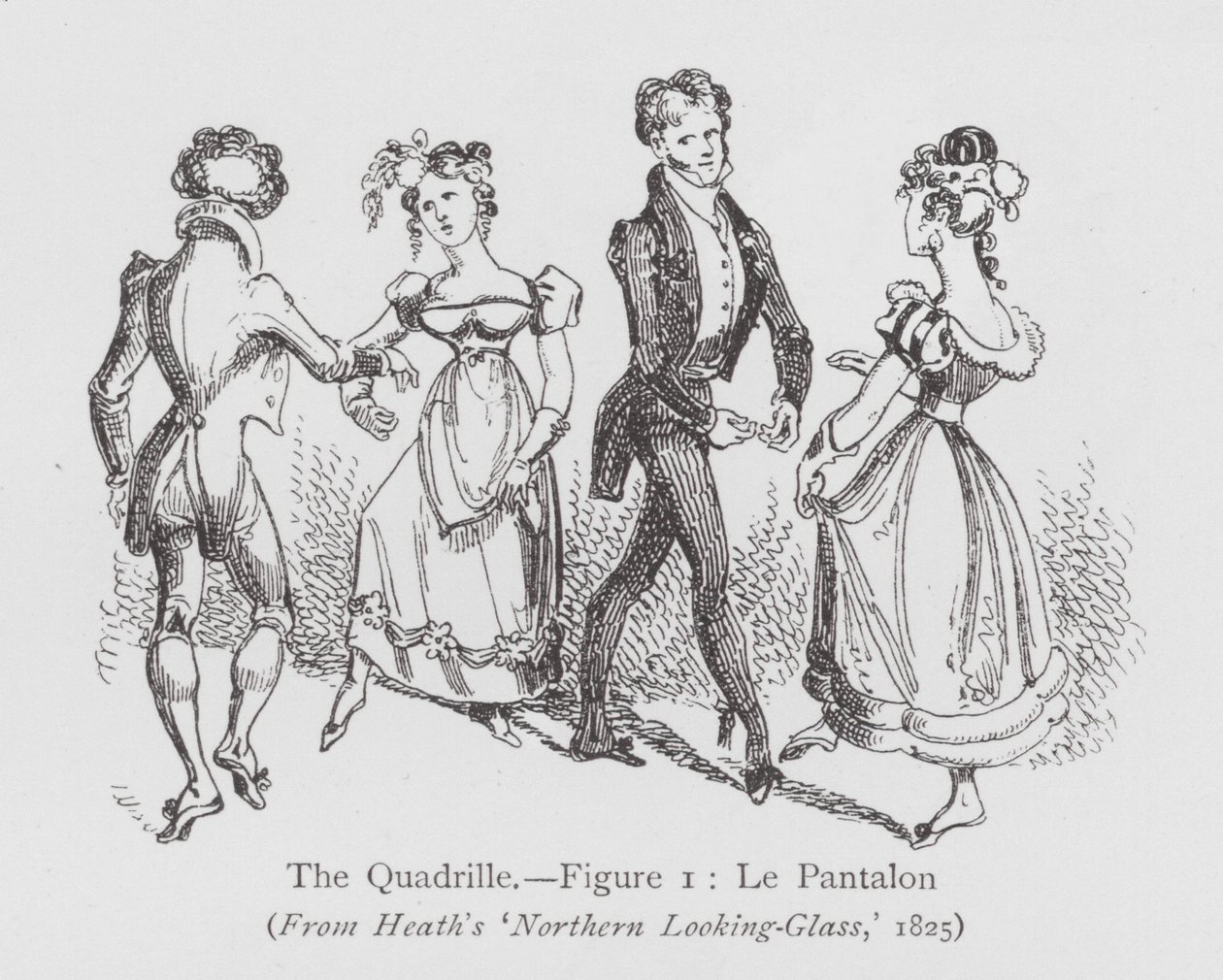 Dans: Quadrille, figur 1, Le Pantalon (litho) af English School