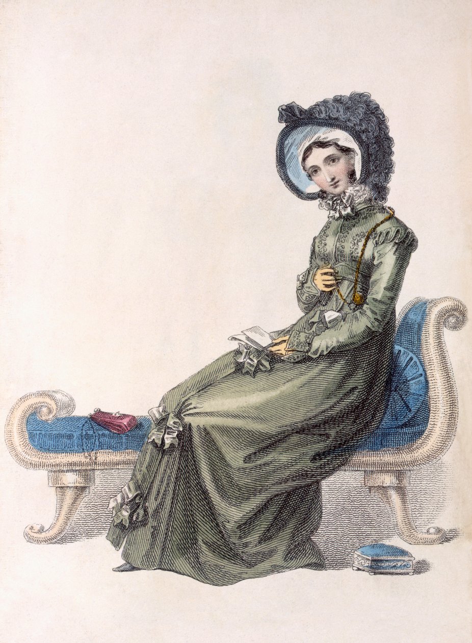 Dagskjole, modetallerken fra Ackermanns Repository of Arts af English School