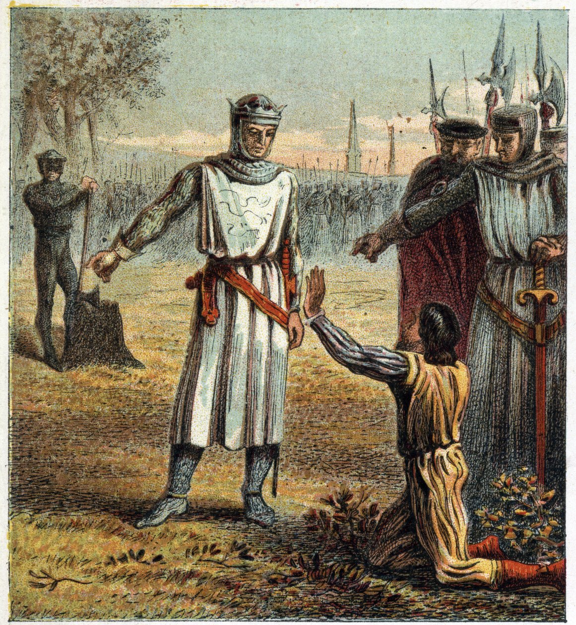 Død ved halshugning af Piers Gaveston (Piles de Gabaston eller Gavaston af English School