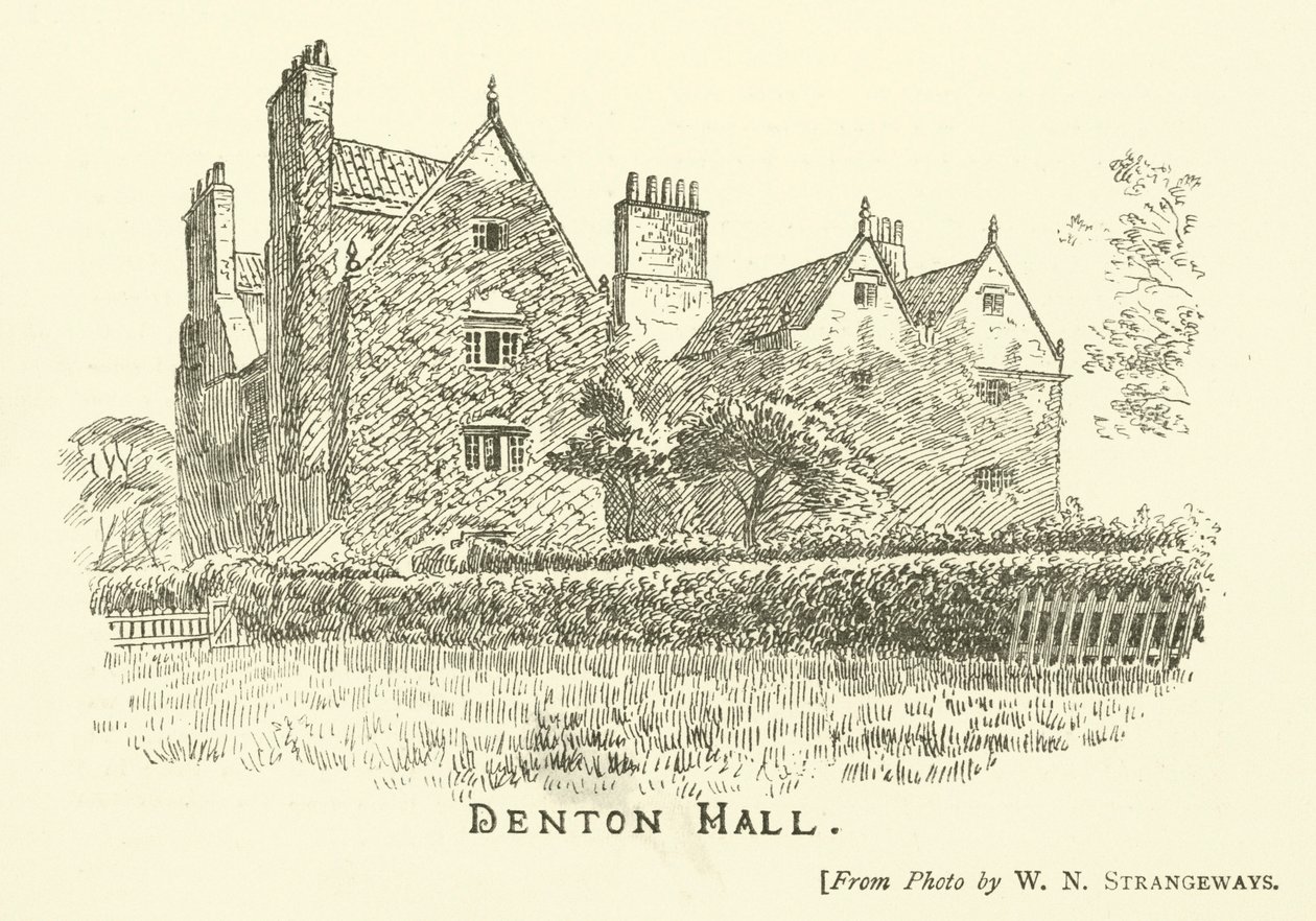 Denton Hall (gravering) af English School