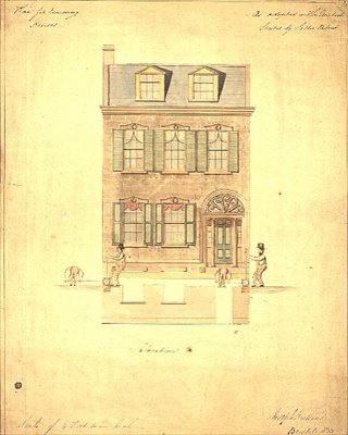 Design til det lille teater, Haymarket, ca. 1800 (akvarel på papir) af English School
