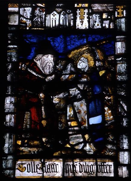 Detalje fra et af vinduerne, midten af 1400-tallet (farvet glas) af English School