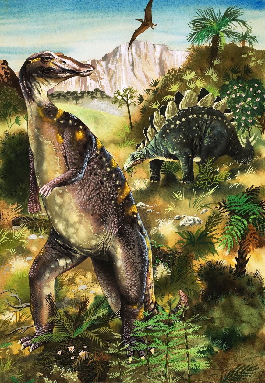 Dinosaurer, illustration fra 