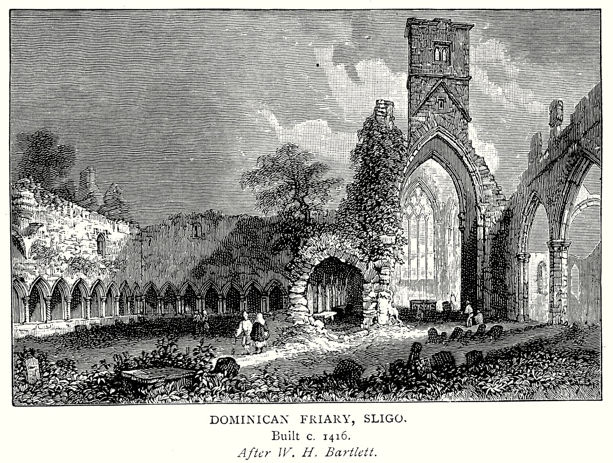 Dominikansk kloster, Sligo (kobberstik) af English School