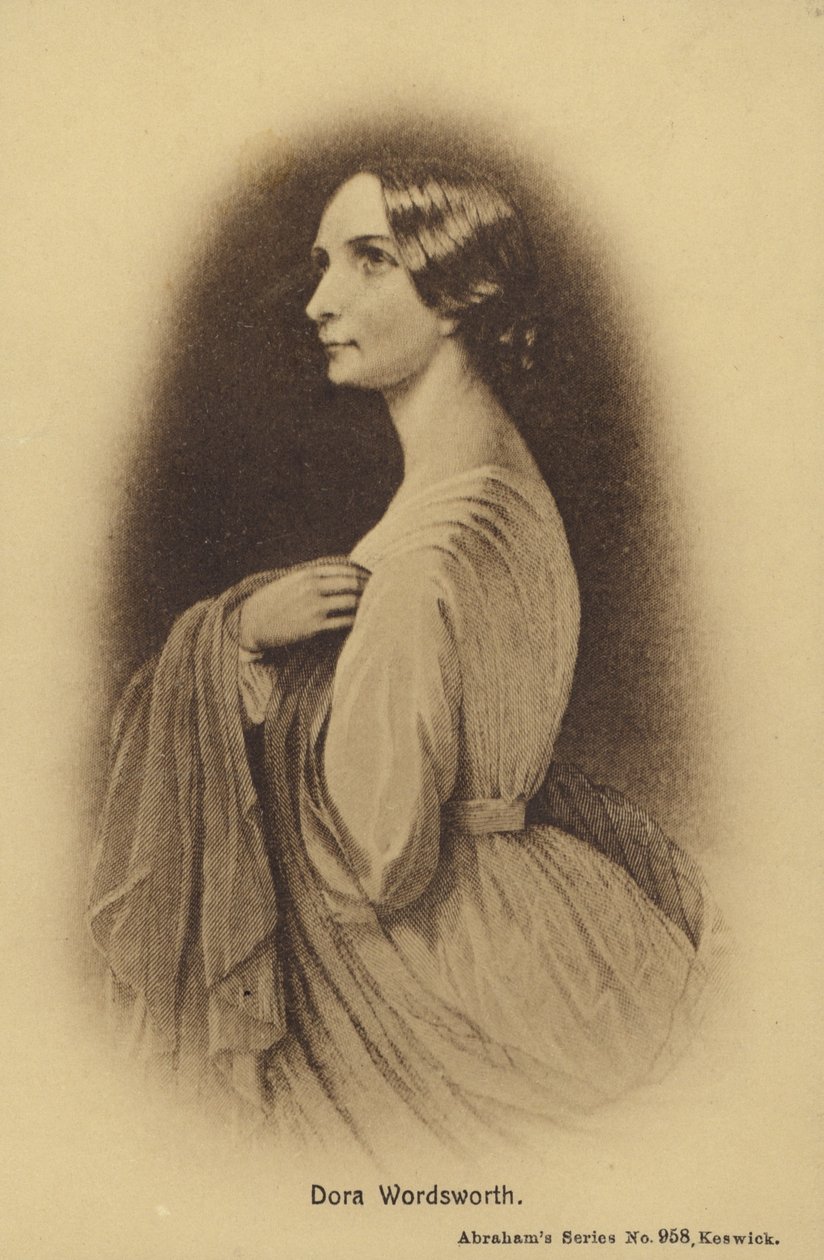 Dora Wordsworth (1804-1847), datter af den engelske digter William Wordsworth (litografi) af English School