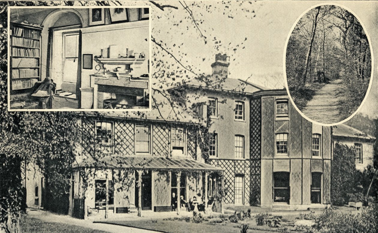 Down House, Downe, hjemsted for Charles Darwin (1809-82) fra 1842 af English School