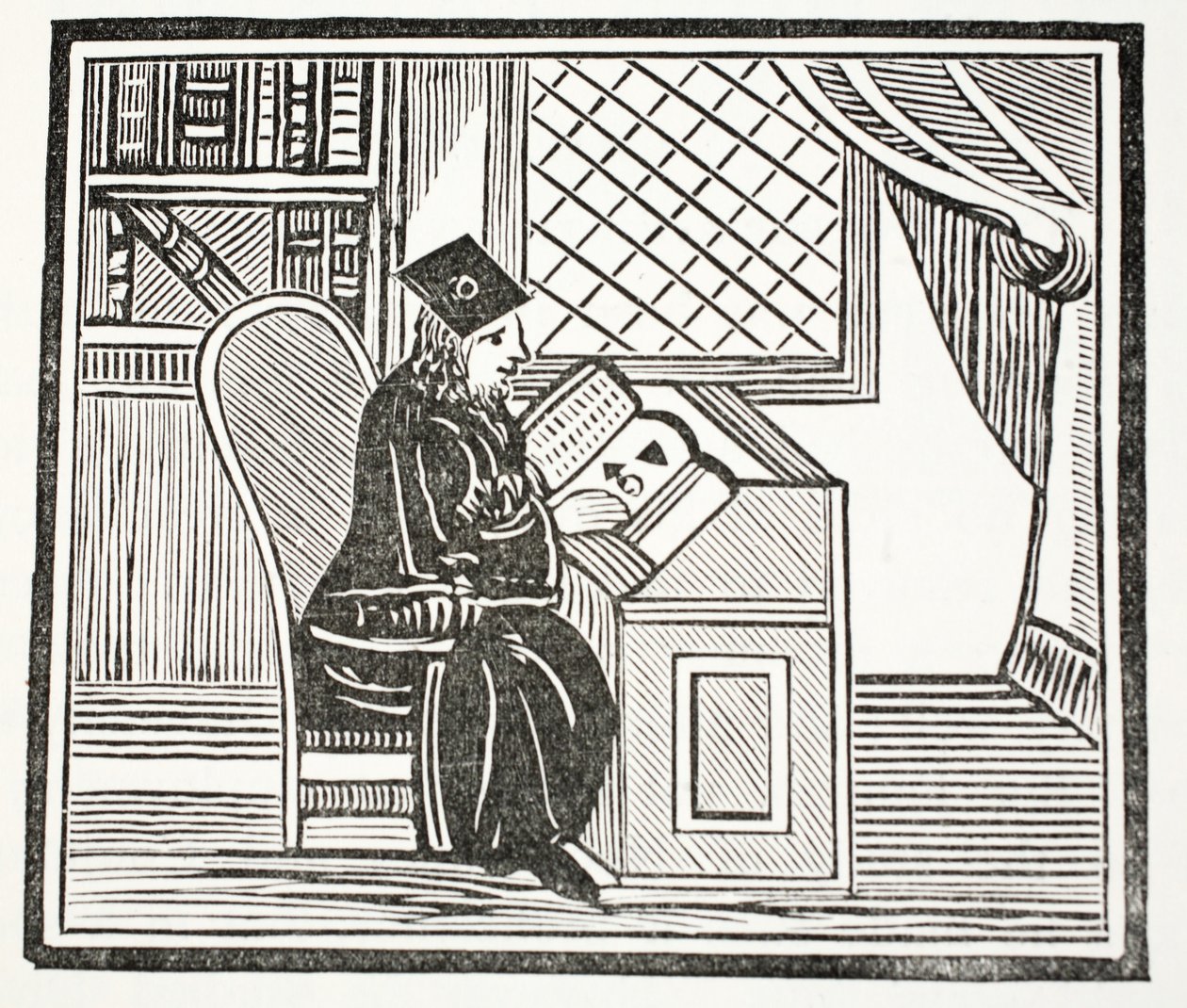 Dr. John Faustus, illustration fra Chap-books of the Eighteenth Century af John Ashton, pub. 1882 af English School