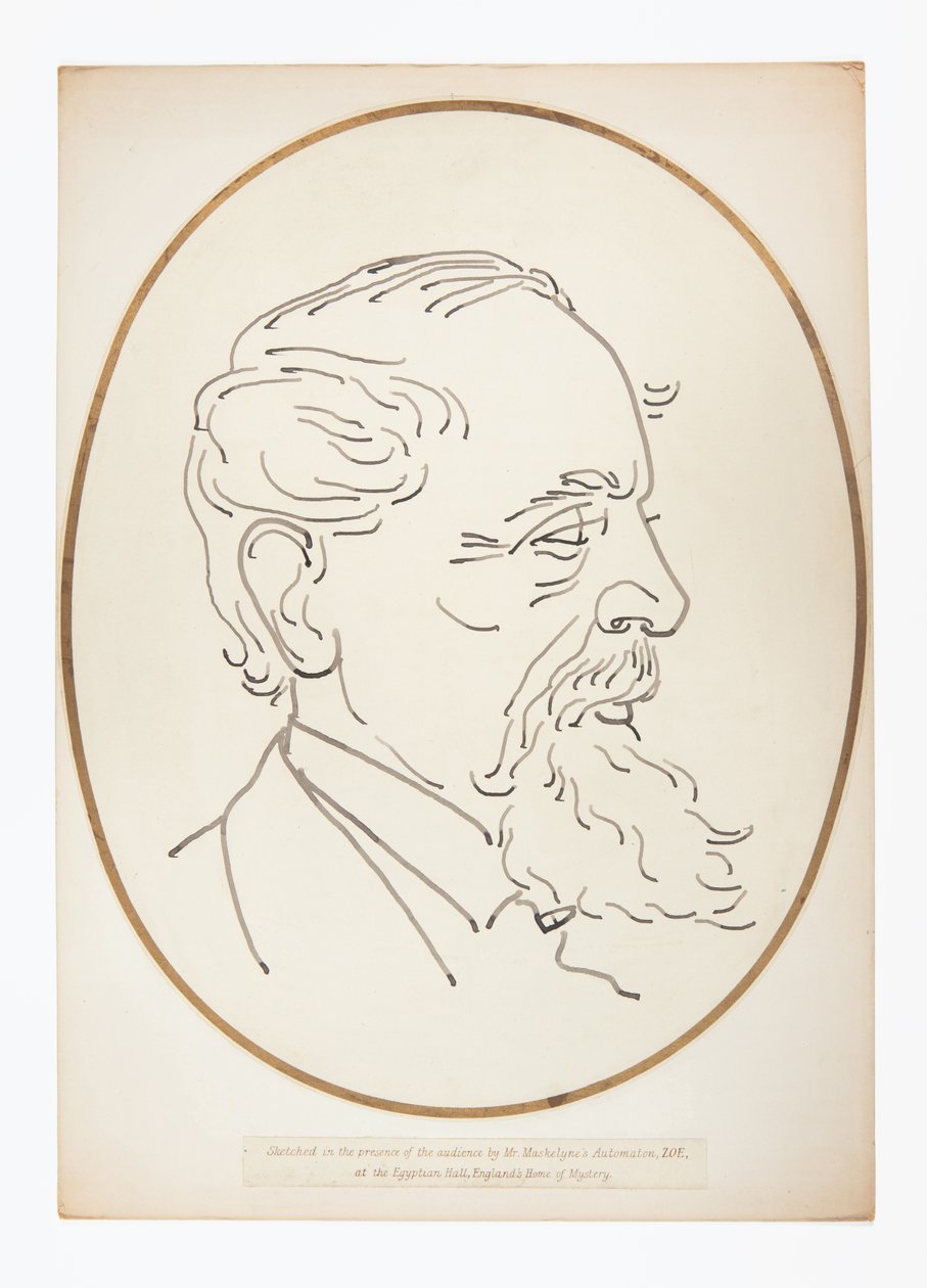 Tegning af Charles Dickens af Mr. Maskelyne