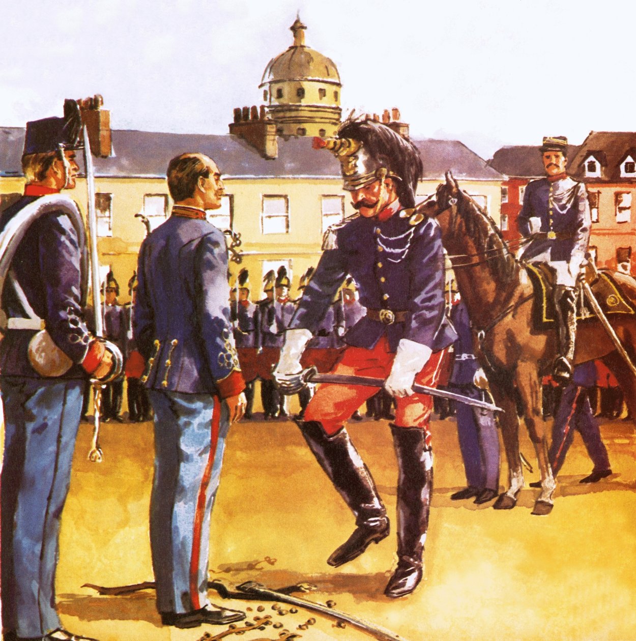 Dreyfus bliver offentligt ydmyget af English School