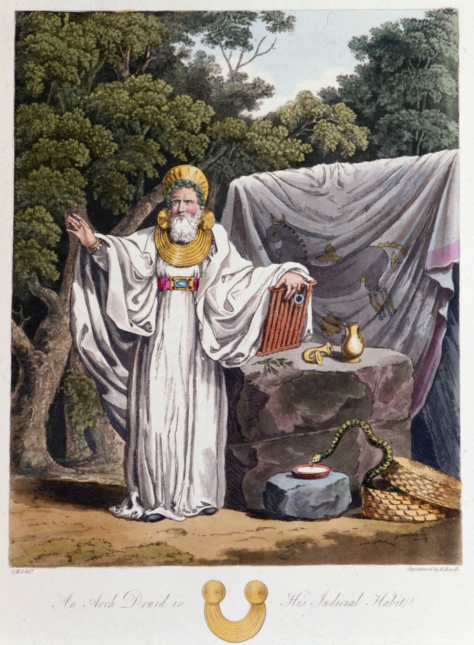 Druid - i "" keltere og gotere, skikke hos indbyggerne på de britiske øer i det tidlige 6. århundrede og de gotiske nationer på vestkysten af Østersøen", af S.R. Meyrick og Ch. Smith af English School