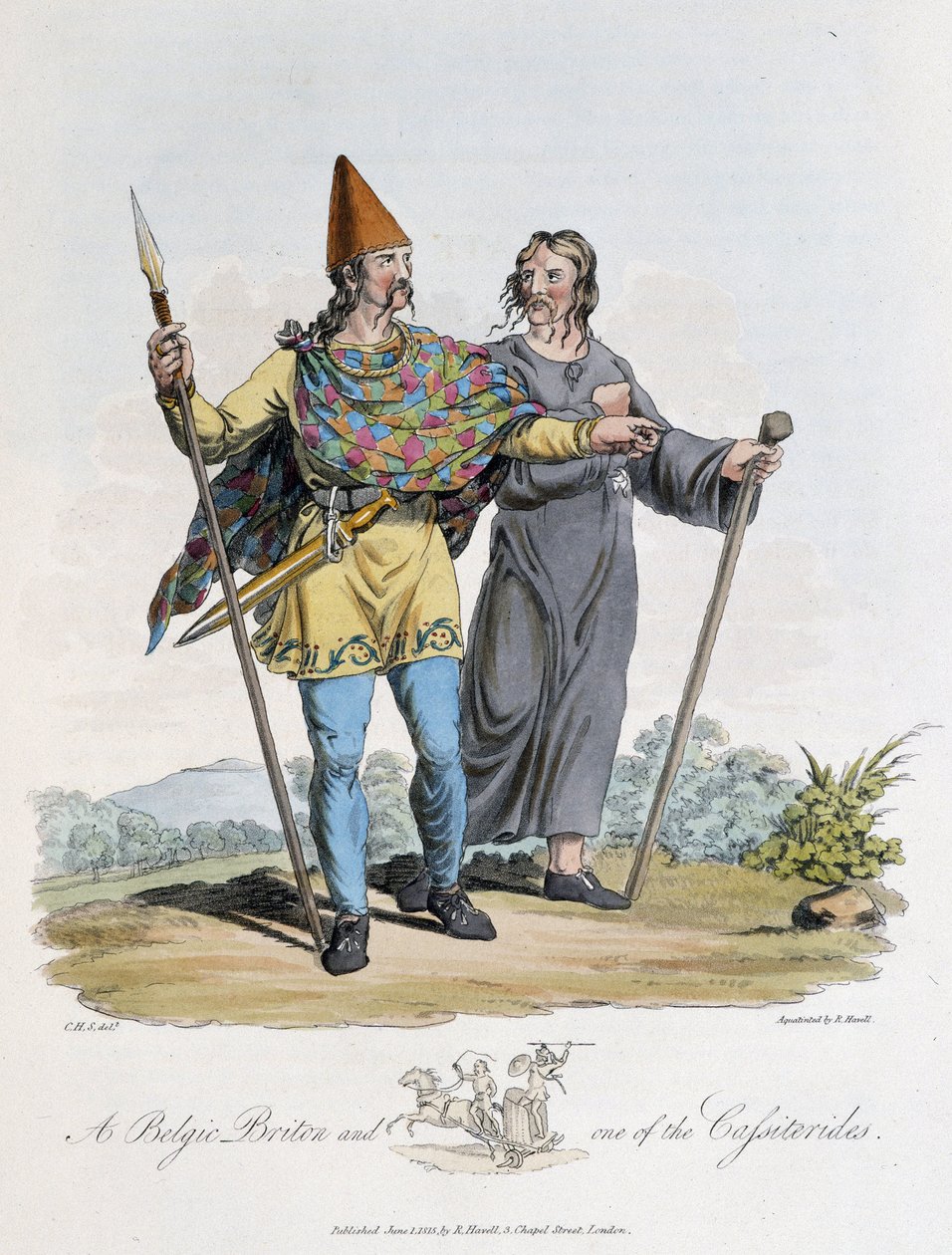 Hollænder og kriger - i "" keltere og gotere, skikke hos indbyggerne på de britiske øer i det tidlige 6. århundrede og de gotiske nationer på vestkysten af Østersøen"", af S.R. Meyrick og Ch. Smith af English School