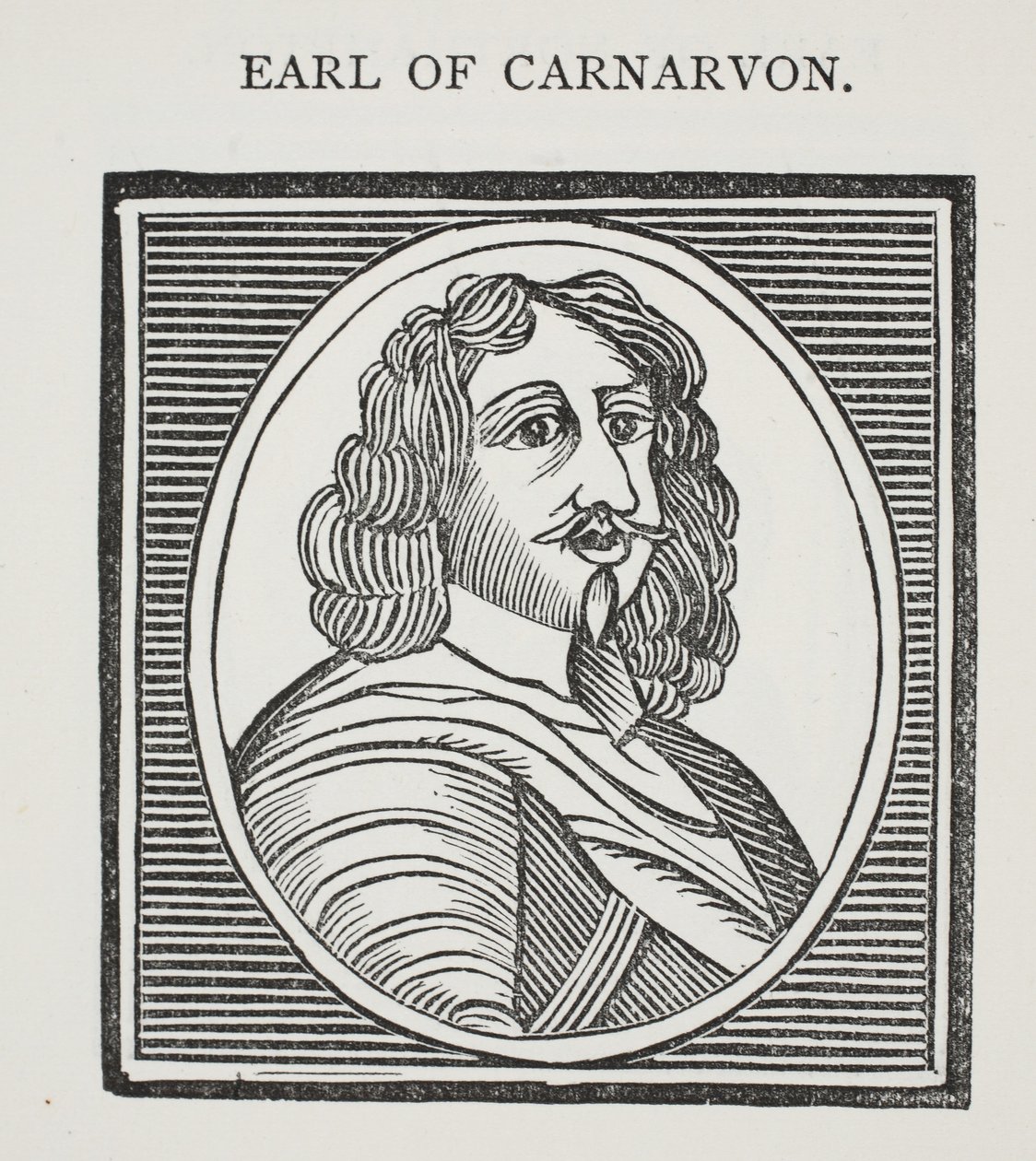 Earl of Carnarvon, illustration fra Chap-books of the Eighteenth Century af John Ashton, pub. 1882 af English School
