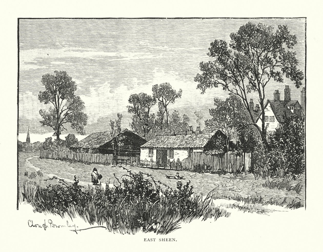 East Sheen (indgravering) af English School