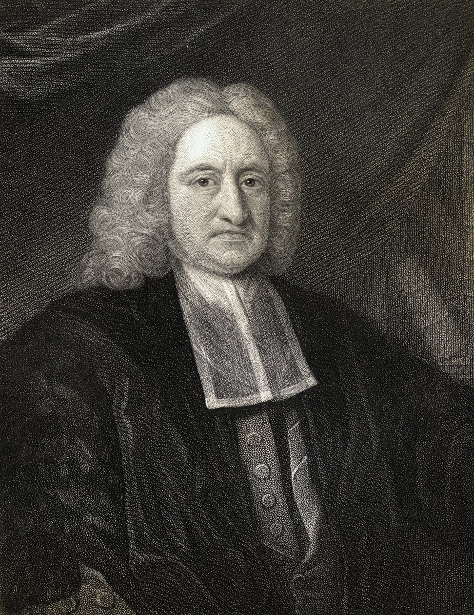 Edmond Halley (1656-1742) fra Gallery of Portraits, udgivet i 1833 af English School