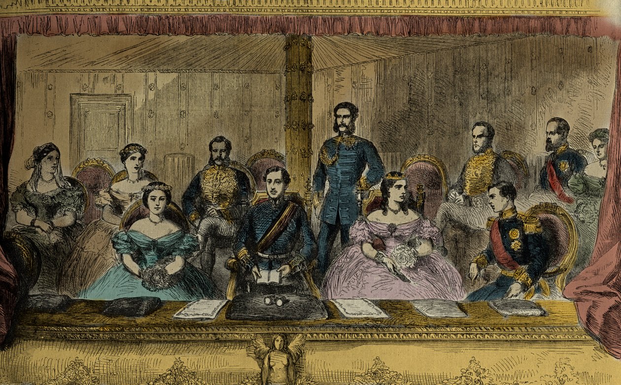 Edward VII og dronning Alexandra af England i operaen i London af English School