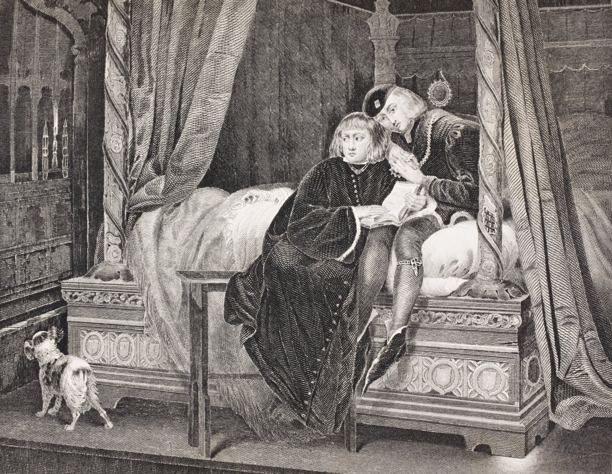Edward V og Richard, hertug af York i tårnet, fra 