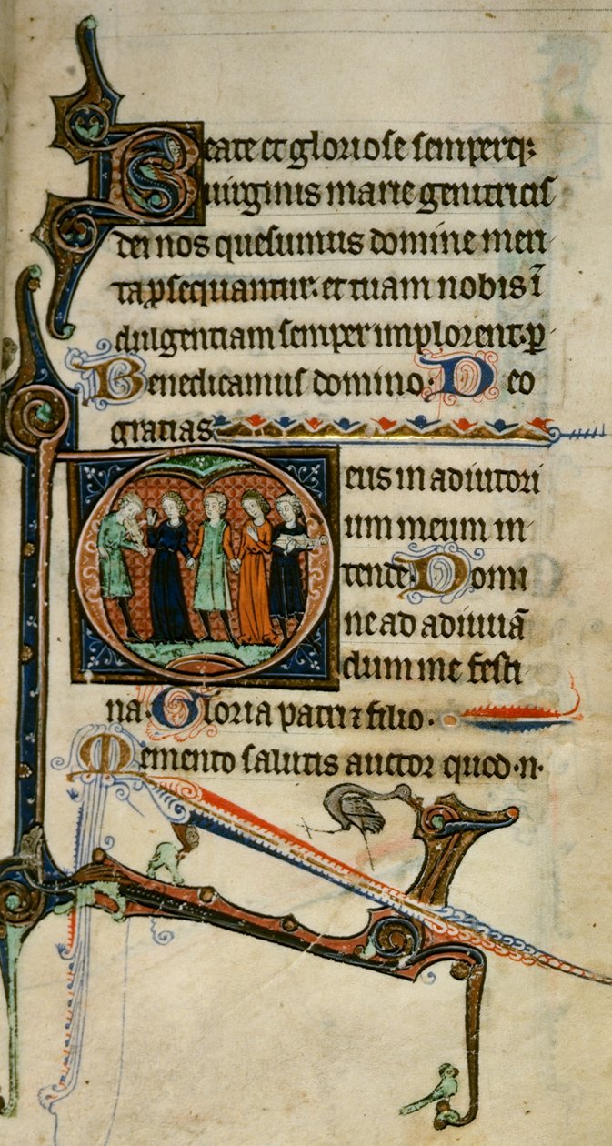 Egerton 1151 fol.47 Beboet initial 