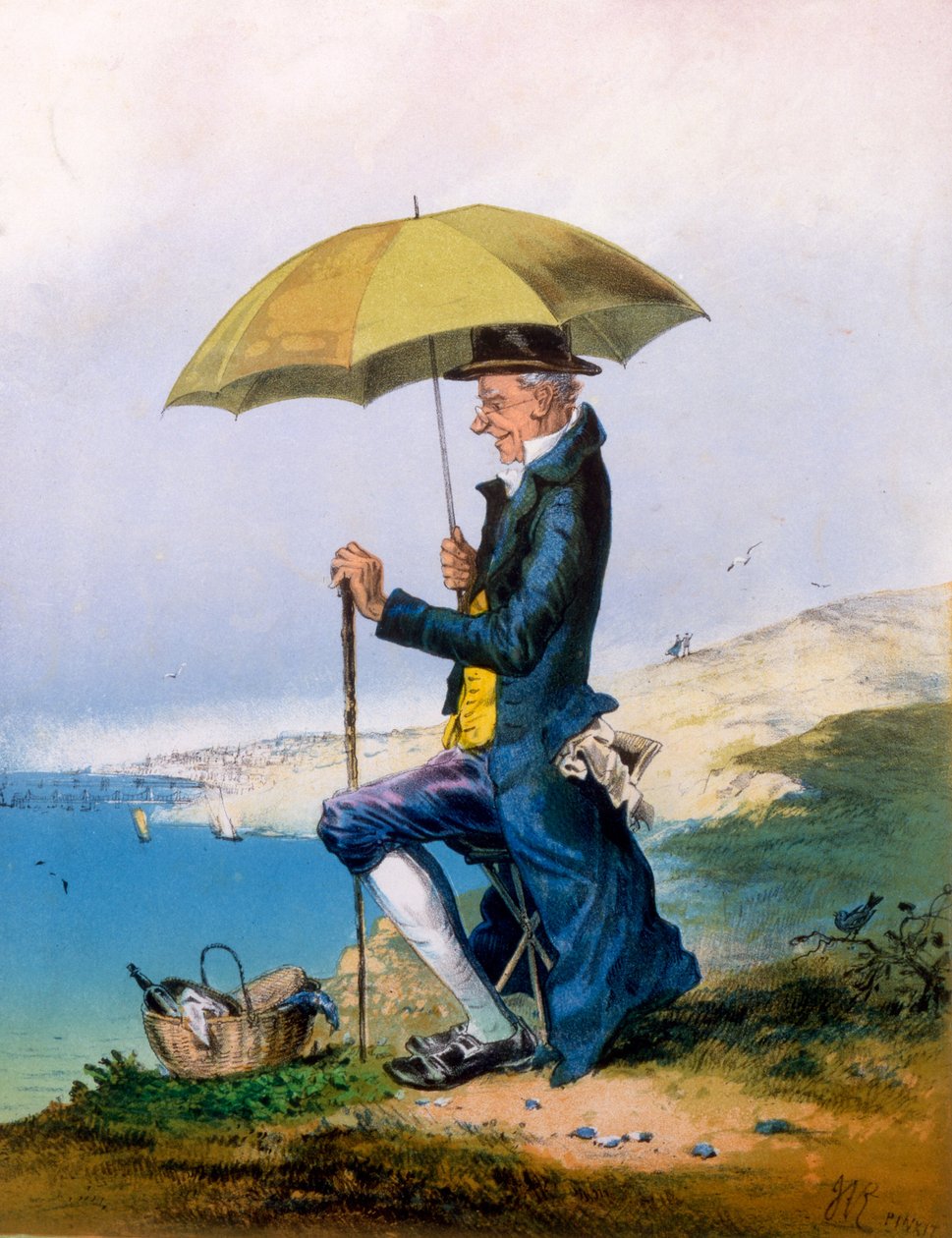 Eight Hours at Seaside for Three Shillings, tryk lavet af A. Concannen, 1873 af English School