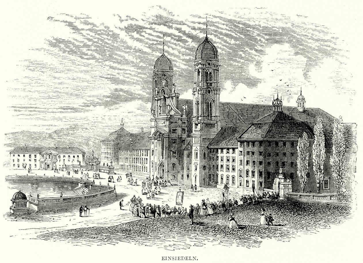 Einsiedeln (kobberstik) af English School