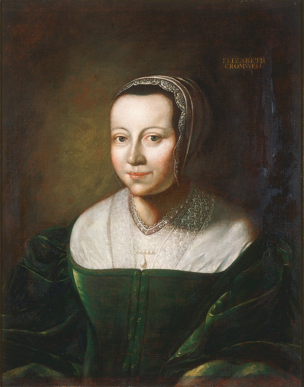 Elizabeth Cromwell, født Bourchier, ca. 1670-90 (olie på lærred) af English School