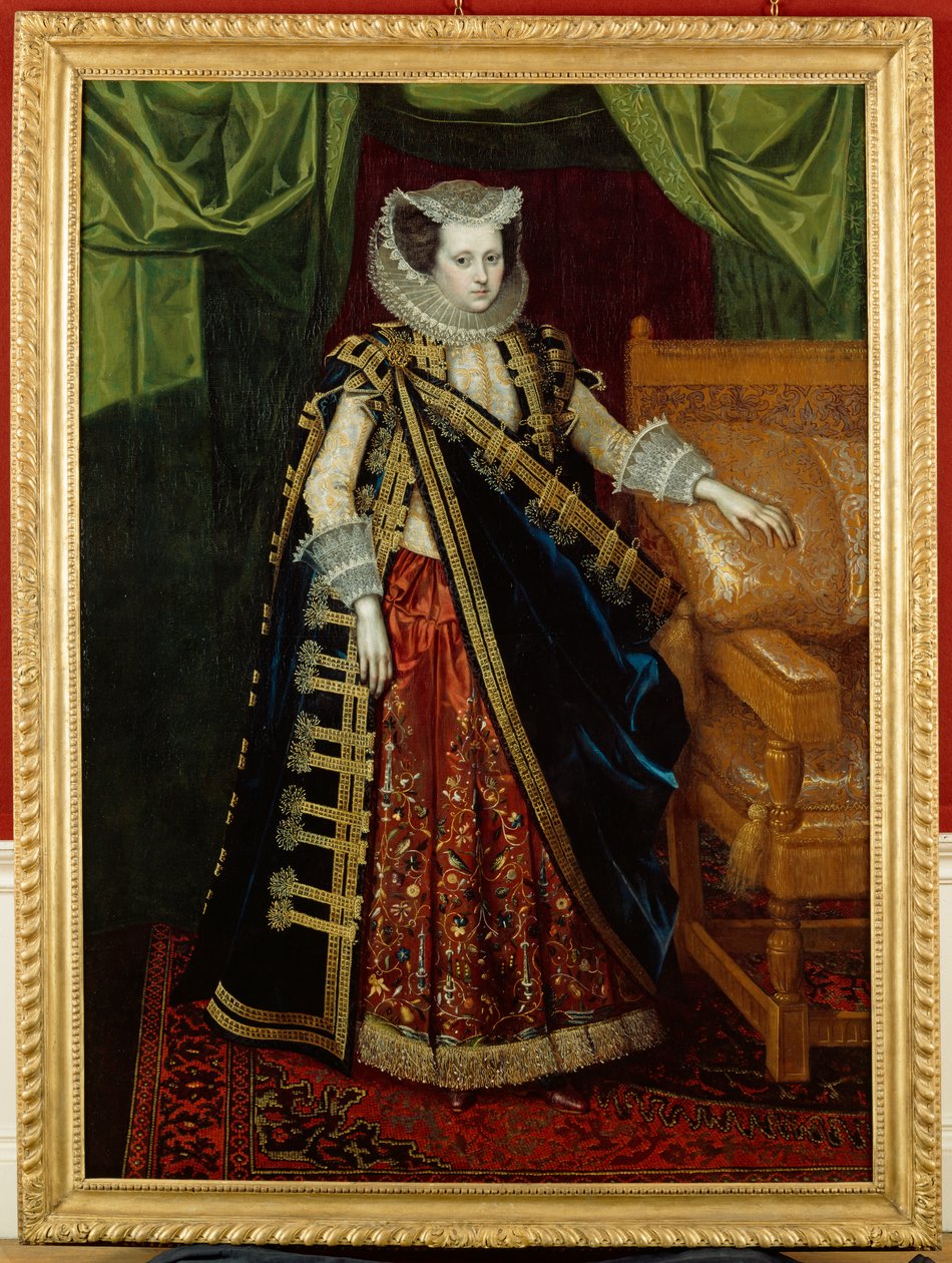 Elizabeth Home, grevinde af Suffolk (olie på lærred) af English School
