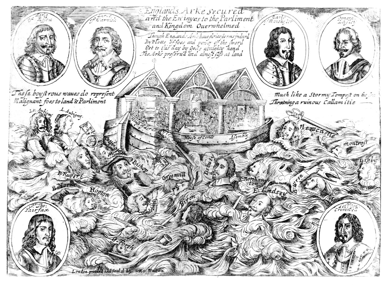 Englands ark sikret og fjender til parlamentet og riget overvældet, 1645-46 af English School