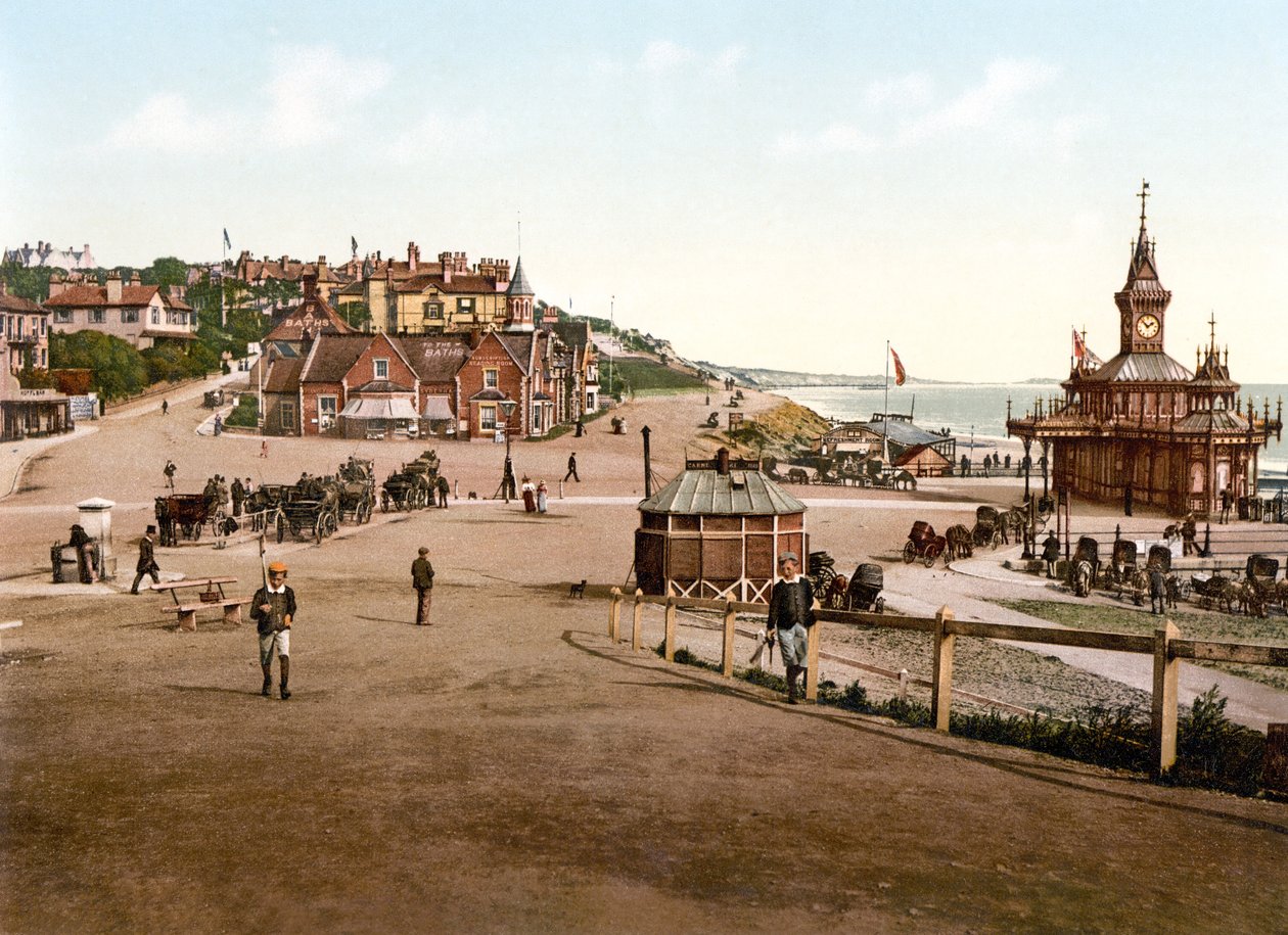 Indgang til Pier, Bournemouth (håndfarvet foto) af English School