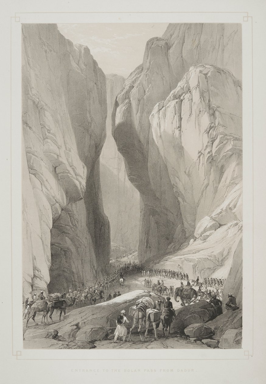 Indgang til Bolan Pass fra Dadur, fra 