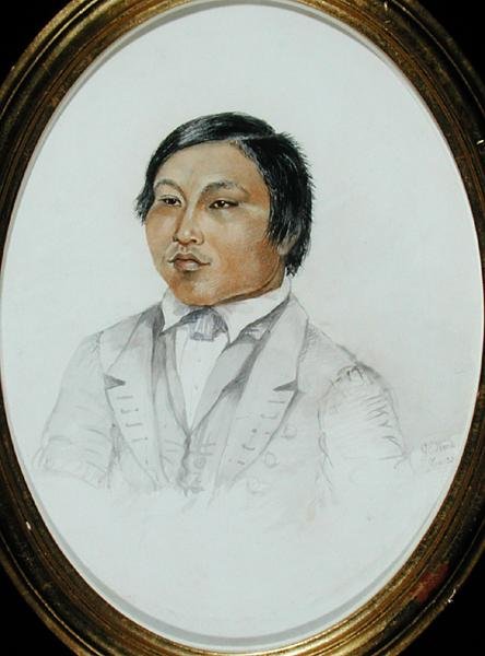 Erasmus Augustine Kallihirua, ca. 1855 (akvarel på papir) af English School