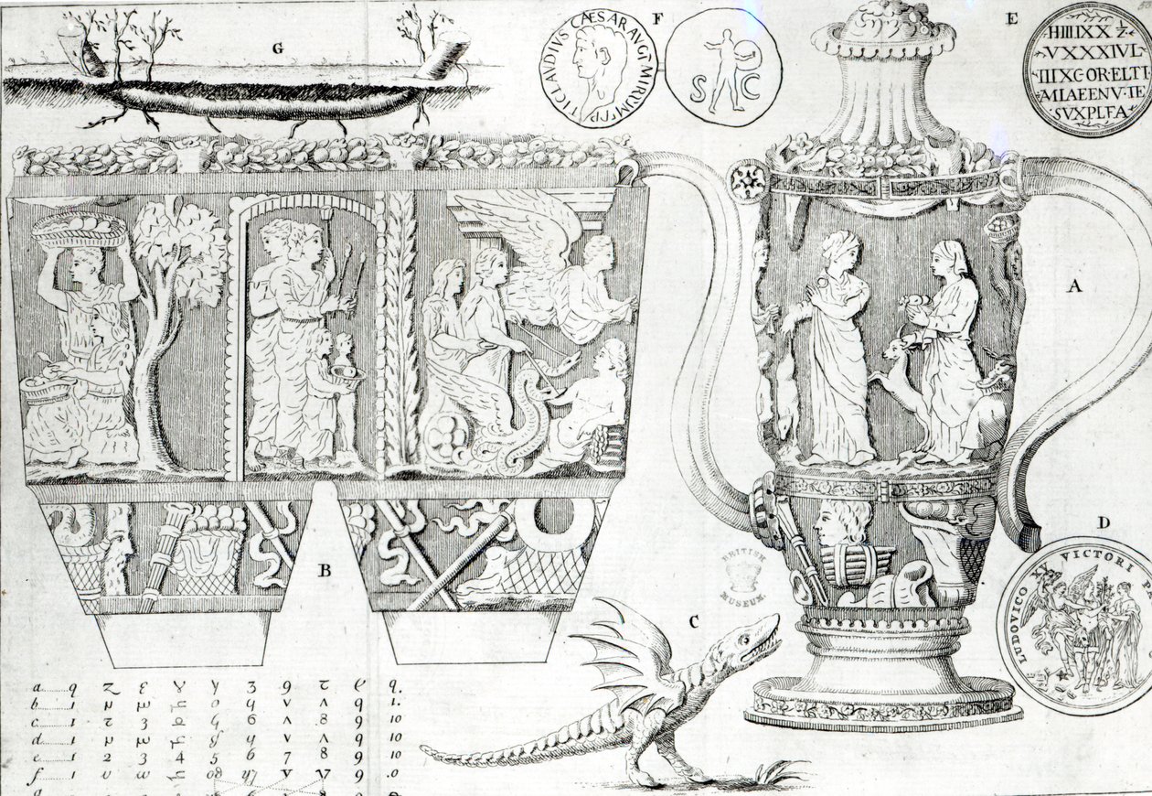 Etruskisk vase og design af English School