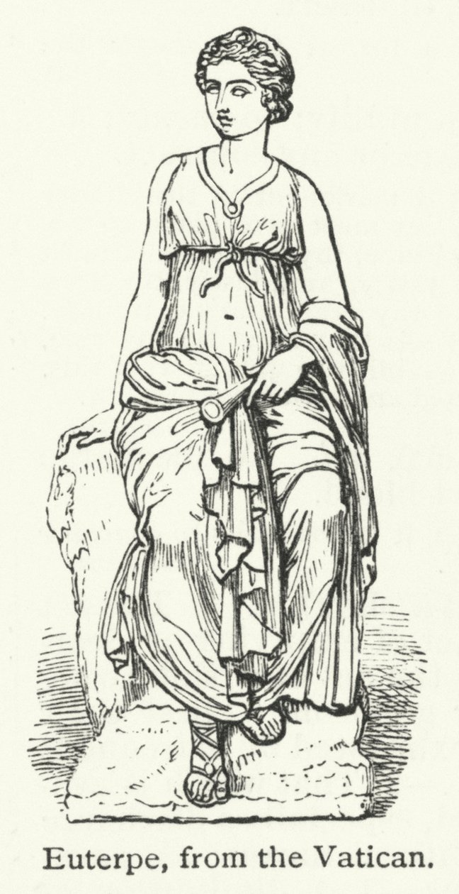 Euterpe (engraving) af English School