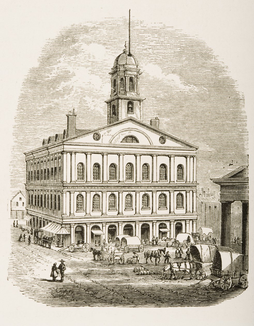 Faneuil Hall, Boston, ca. 1870, fra 