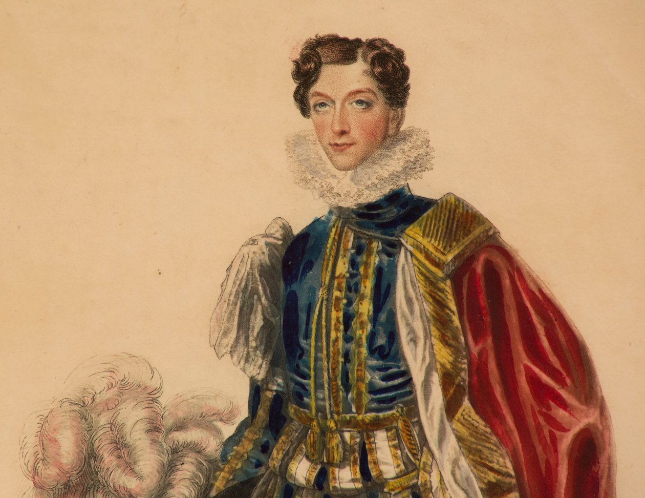 Modeplade til kroningen af kong George IV af English School