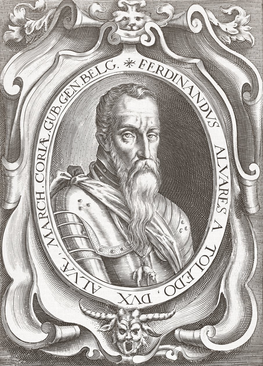 Fernando Álvarez de Toledo y Pimentel, 3. hertug af Alba (kobberstik) af English School