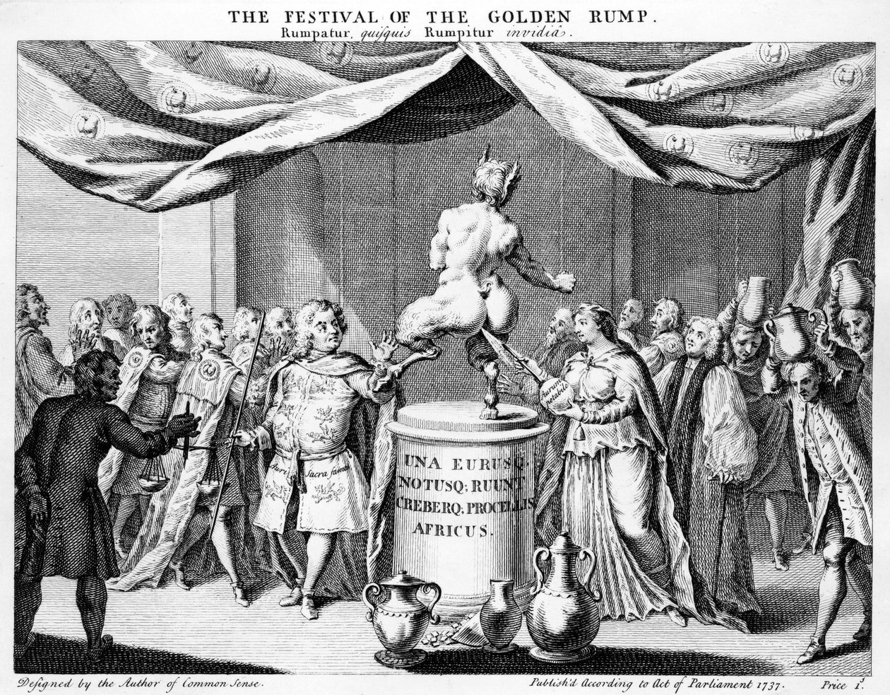 Festival of the Golden Rump, 1737 af English School