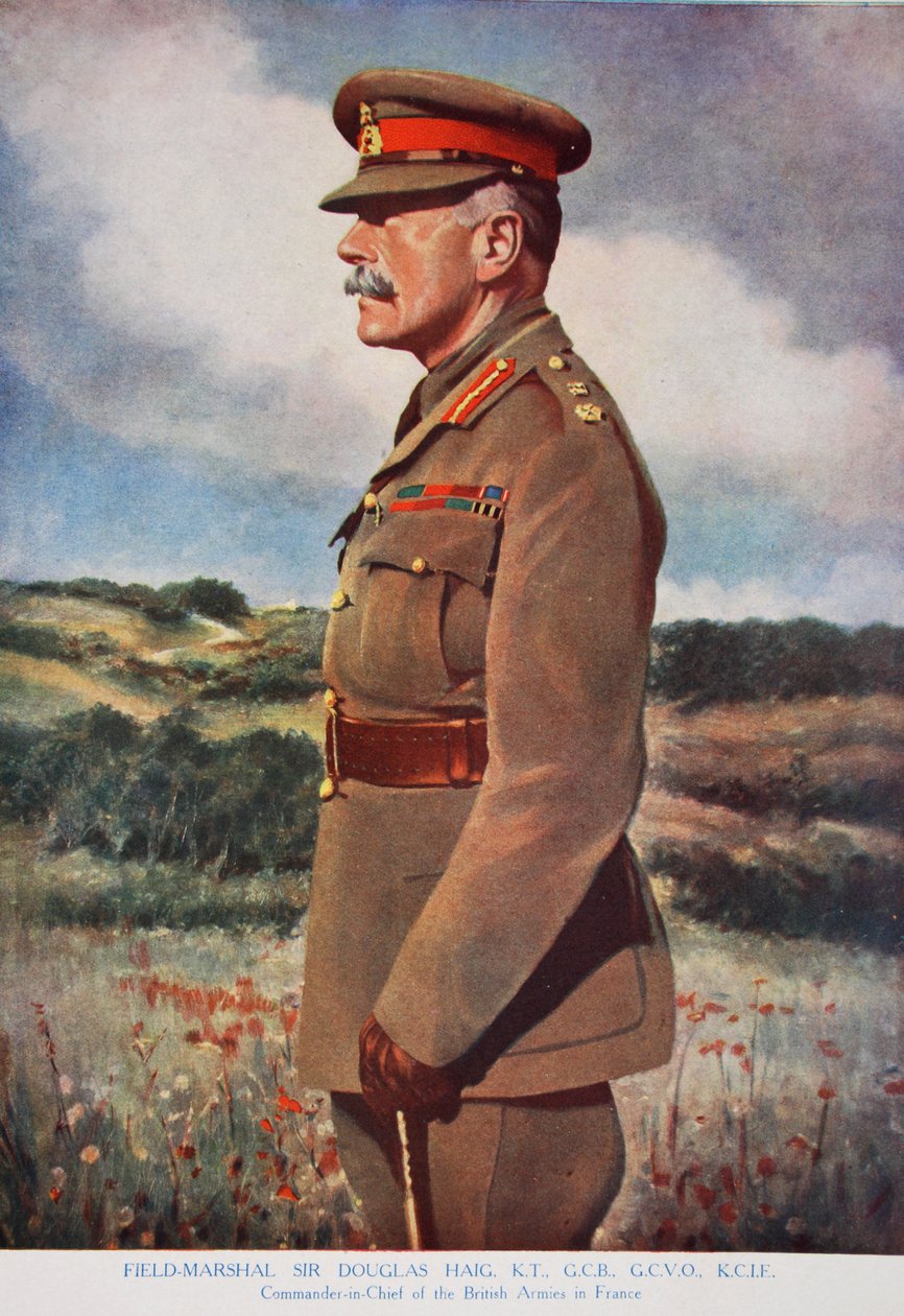 Feltmarskal Sir Douglas Haig, 1914-19 af English School