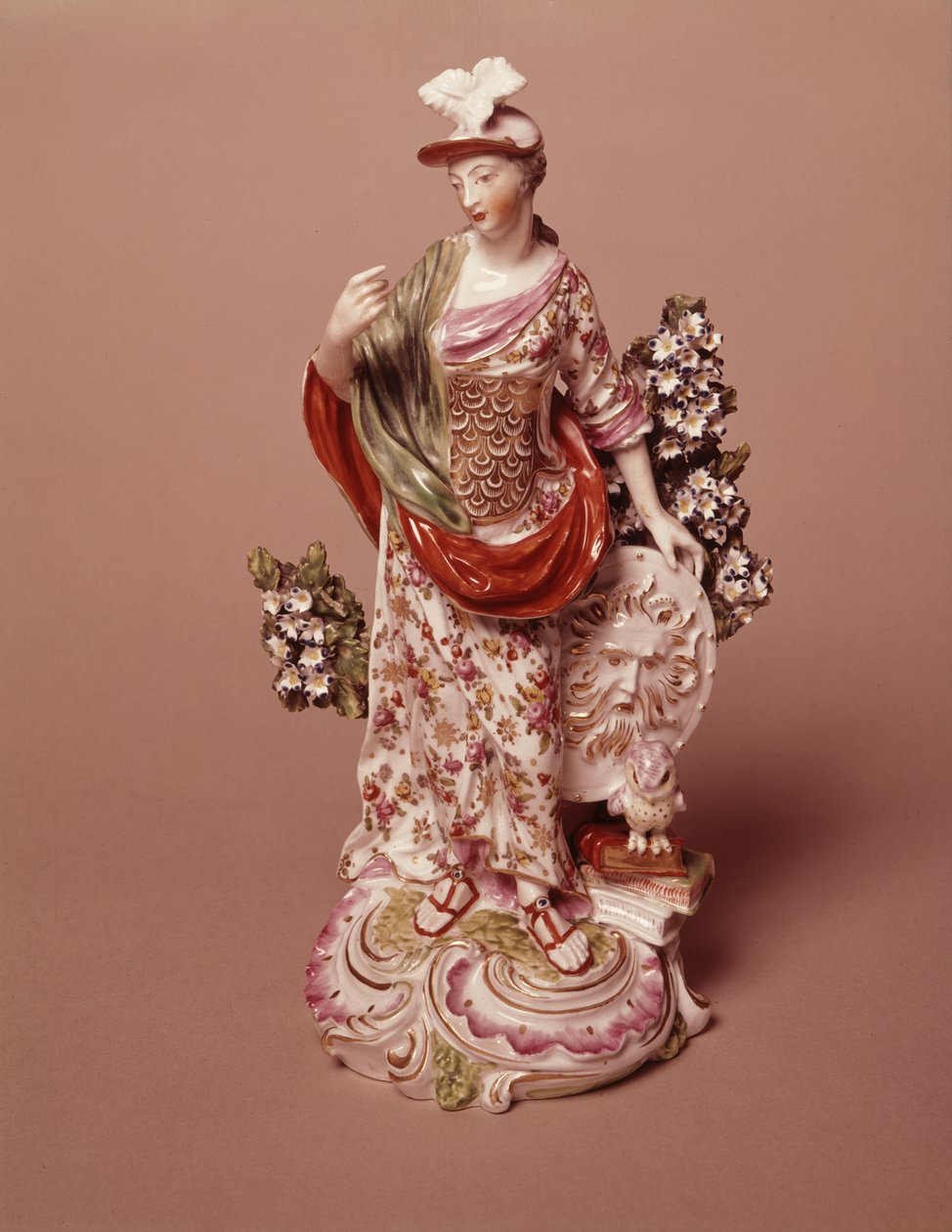 Figur af gudinden Athena, Derby Porcelain Works, ca. 1800 (porcelæn) af English School