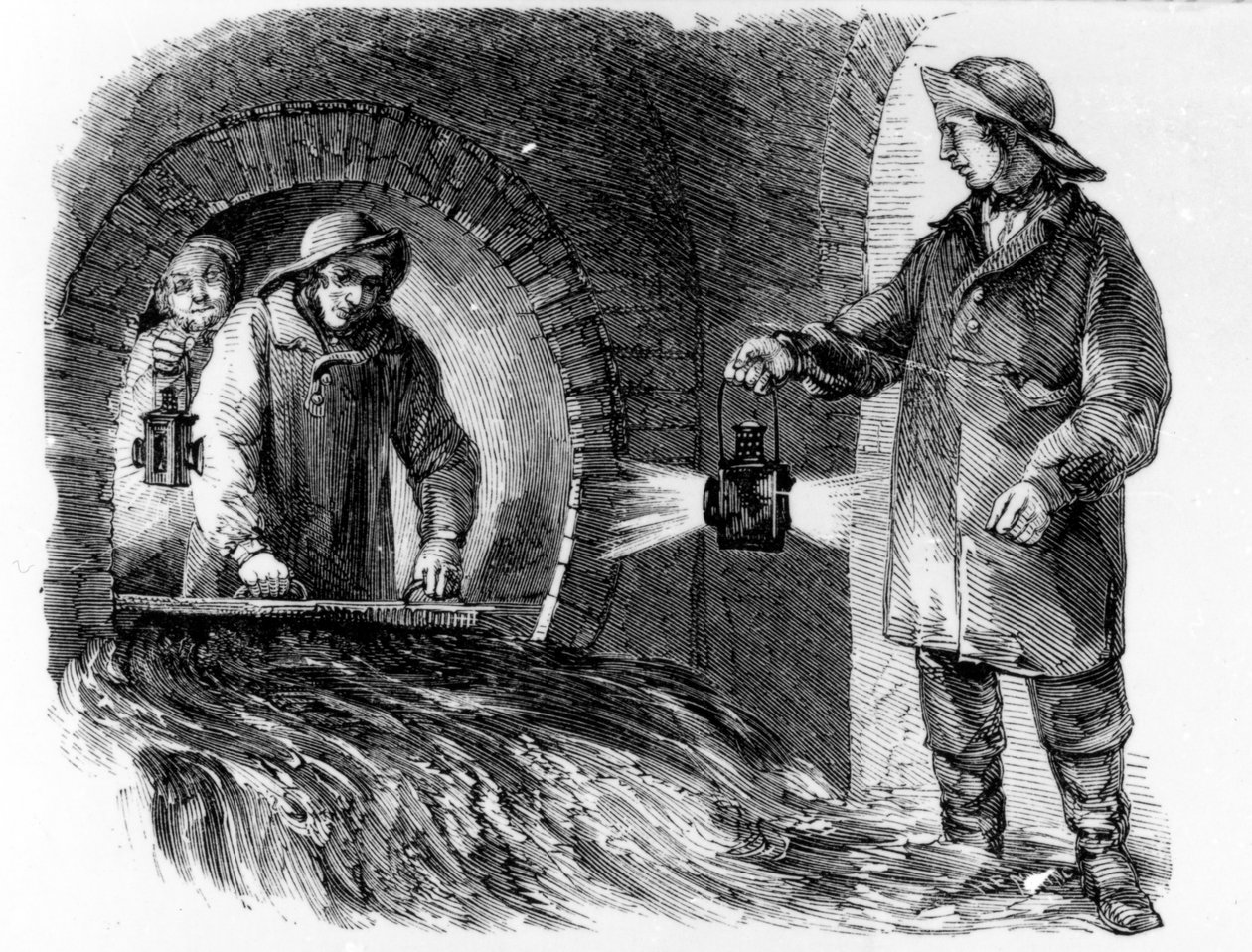 Flushing the Sewers, illustration fra 