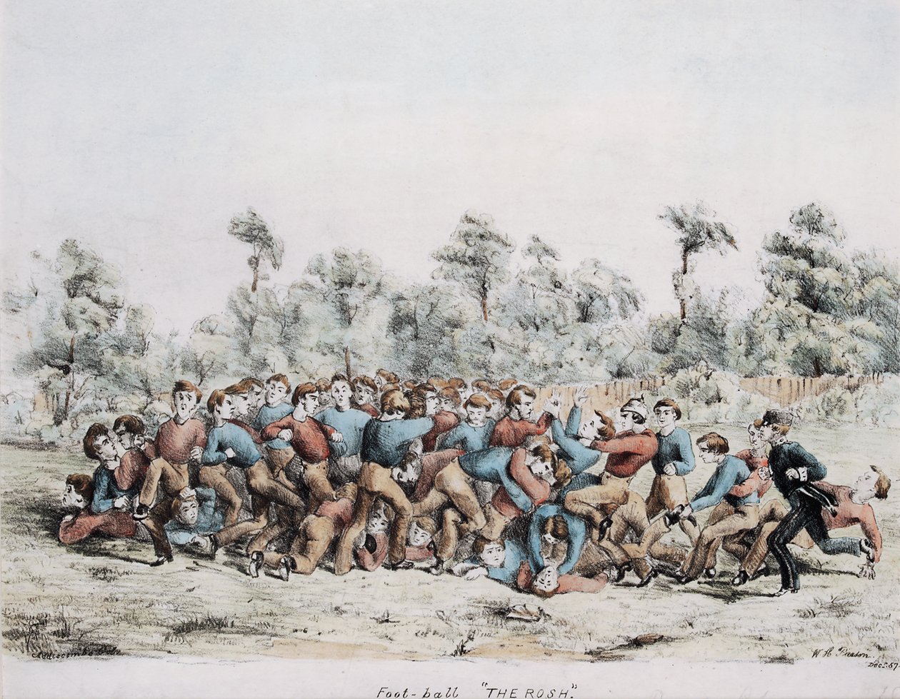 Fodbold, The Rosh, 1857 af English School