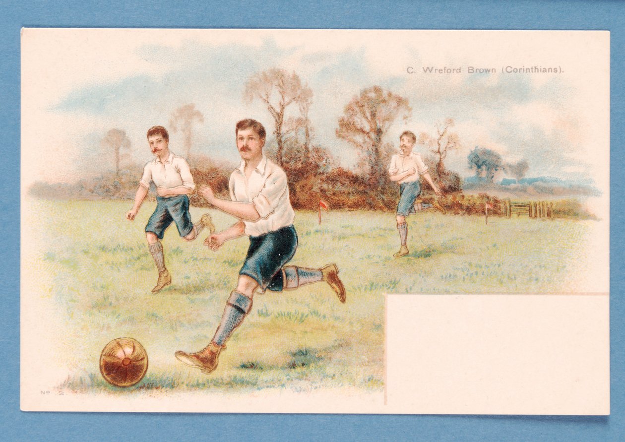 Fodboldfar, ca. 1890-1900 (tryk) af English School