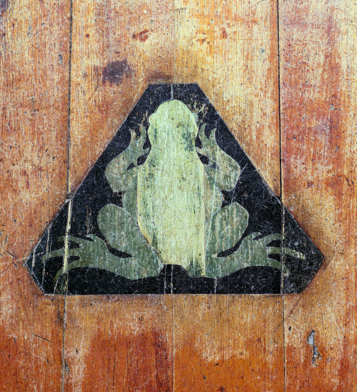 Frog, der markerer stedet for Faradays Froggery, Dorian Workshop, begyndelsen af 1930