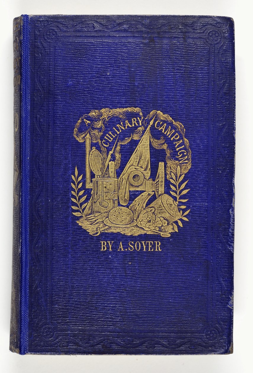 Forside til Soyers Culinary Campaign, udgivet af G.Routledge & Co., London, 1857 af English School