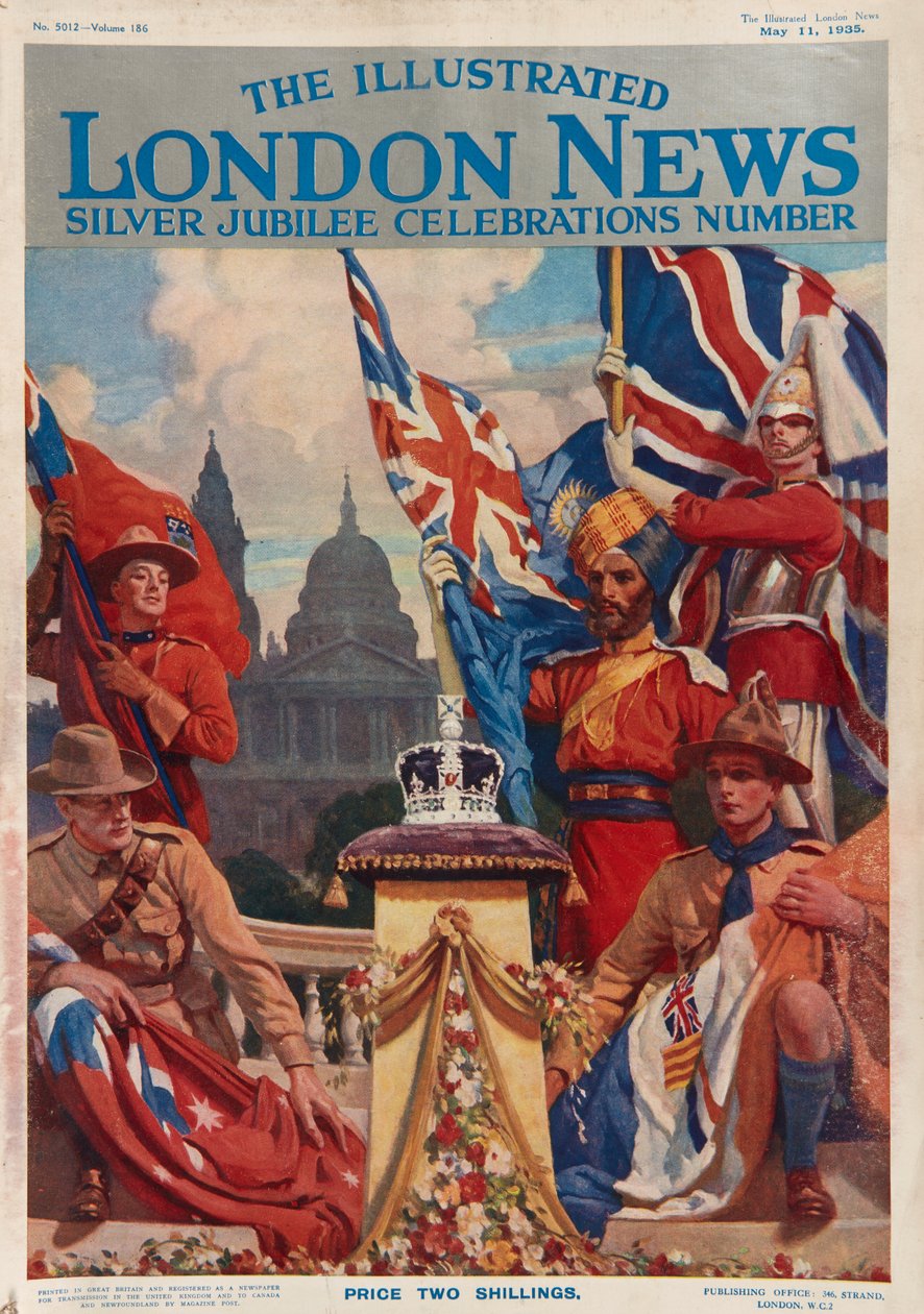 Forsiden af The Illustrated London News, sølvjubilæumsnummeret af English School