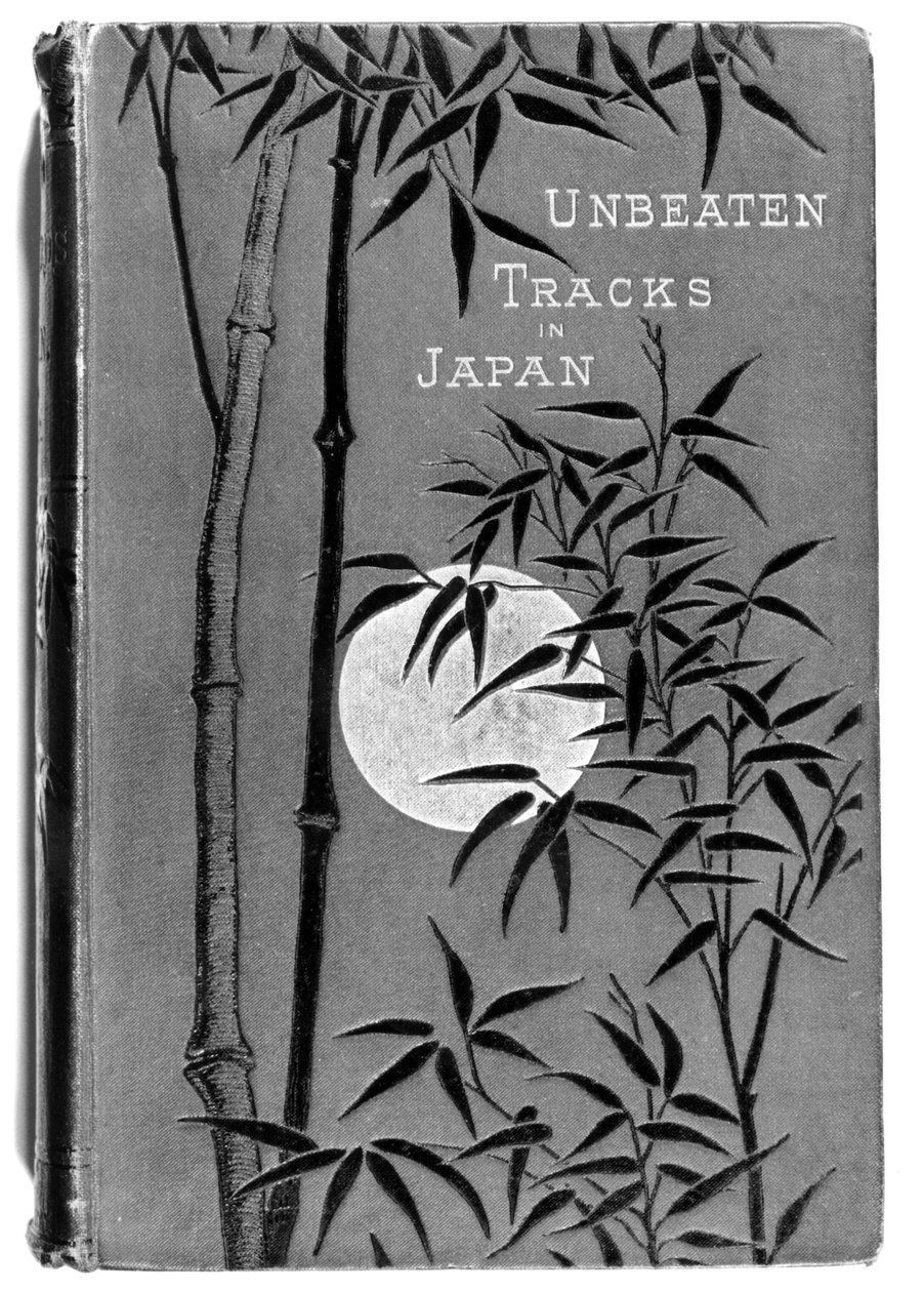 Forsiden af Unbeaten Tracks in Japan af Isabella Bird (1831-1904) første udgave, udgivet af John Murray, 1880 af English School