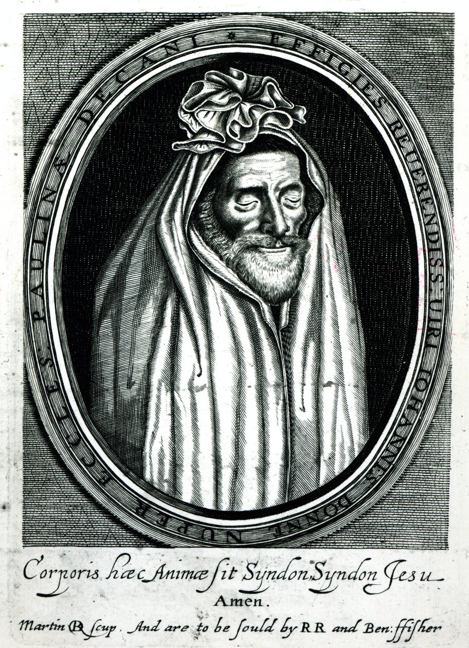 Frontispice of Deaths Duell af John Donne (1572-1631) udgivet 1632 af English School
