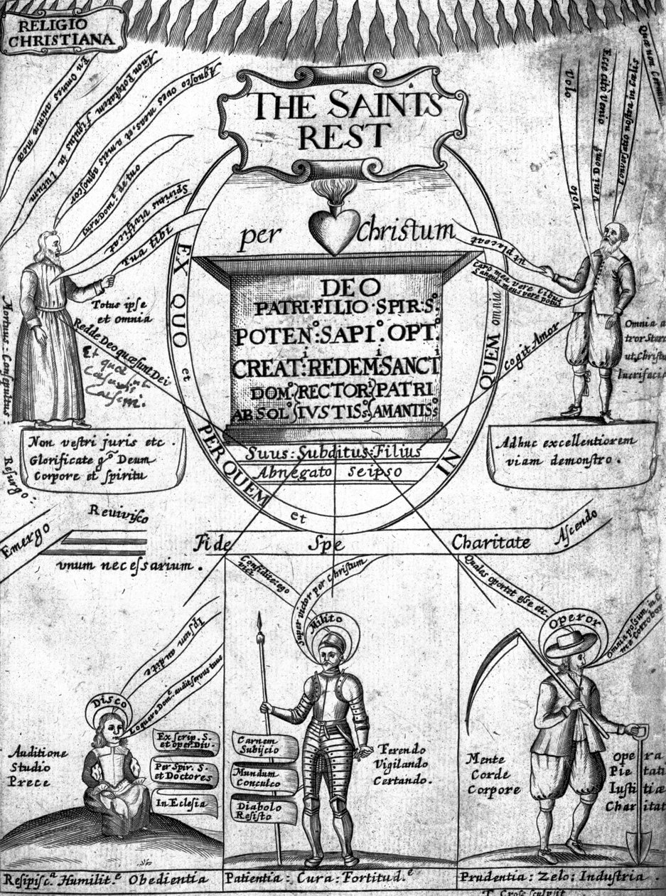 Frontispice til The Saints Everlasting Rest af Richard Baxter af English School