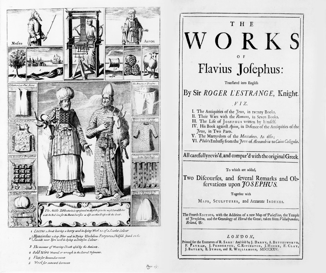 Frontispice til Flavius Josephus